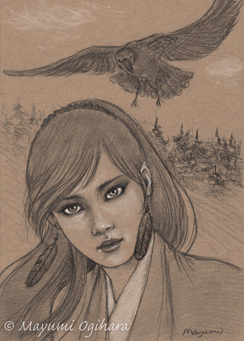 Gothic Fae and Her Raven by Mayumi Ogihara